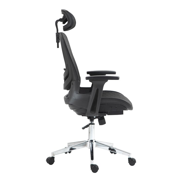 Καρέκλα γραφείου εργασίας Mergi pakoworld μαύρο mesh 62x63x120εκ 275-000019