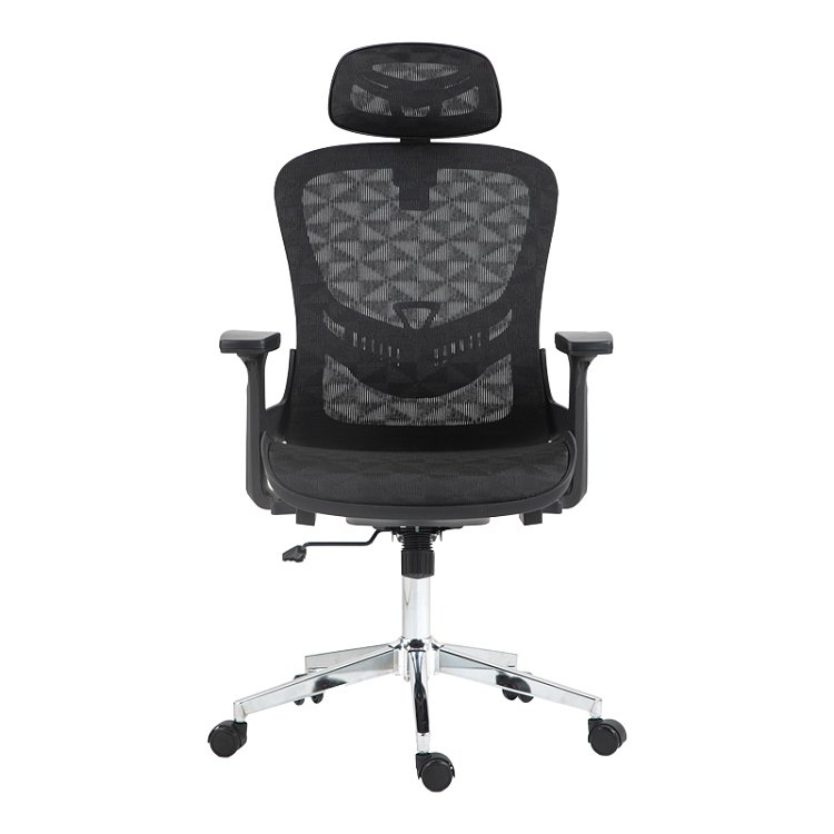 Καρέκλα γραφείου εργασίας Mergi pakoworld μαύρο mesh 62x63x120εκ 275-000019