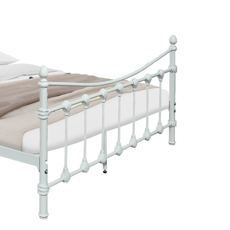 Κρεβάτι Beowulf pakoworld λευκό μεταλλικό 140x190εκ 285-000010
