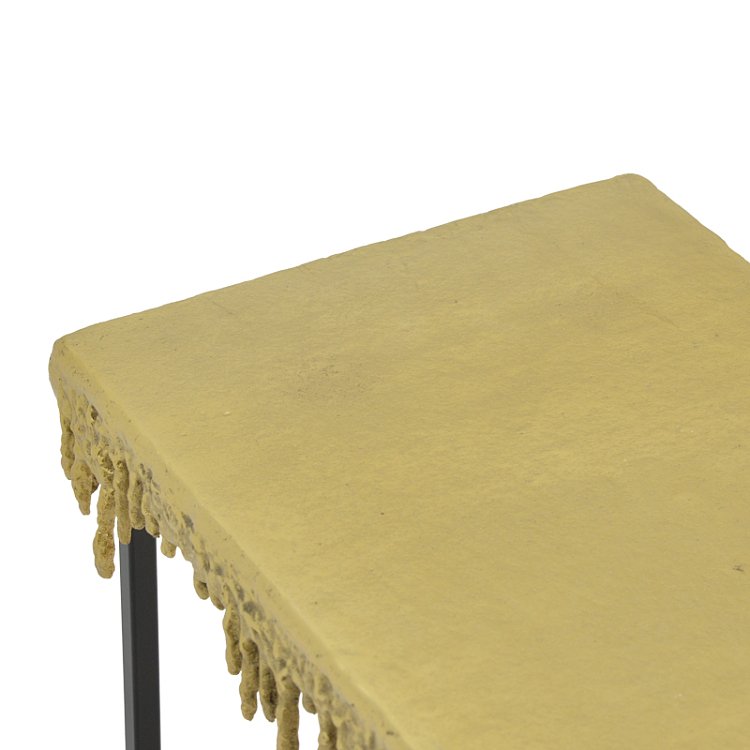 Κονσόλα Bulco Inart χρυσό-μαύρο μέταλλο 80.5x28x72εκ 287-000018
