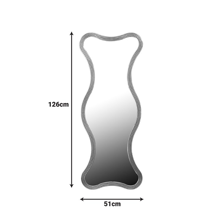 Καθρέπτης Boulen Inart μέταλλο σε χρυσή απόχρωση 51x2x126εκ 295-000028