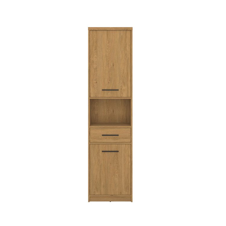 Ραφιέρα Pavi Βελανιδιά 50x33.8x197.2cm TO-PAVI2D1S-50