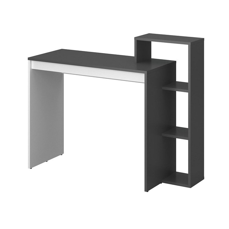 Γραφείο 110ΝSΟ Γραφίτη-Λευκό 110x40x90cm TO-TABLE110NGR