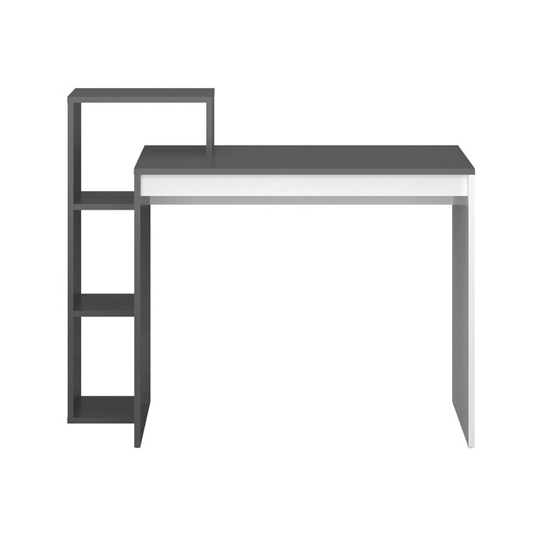 Γραφείο 110ΝSΟ Γραφίτη-Λευκό 110x40x90cm TO-TABLE110NGR