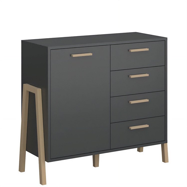 Μπουφές Belle Ανθρακί 102.5x41x91cm TO-BELLEKOM1D4SANTHRACITE