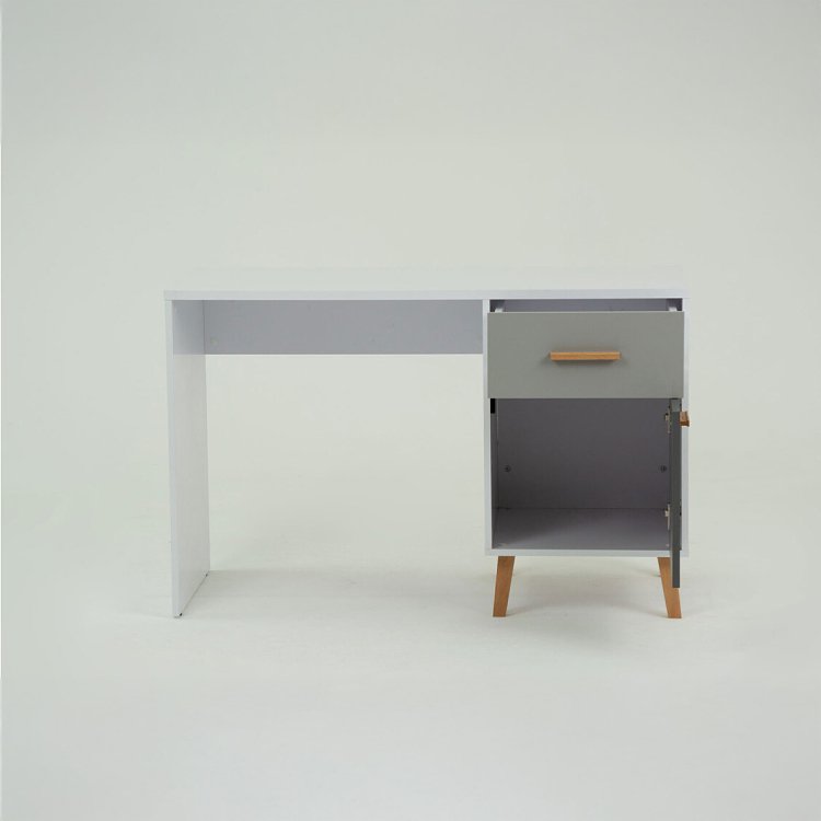 Γραφείο Timmy Λευκό-Γραφίτη-Γκρι 120x53.7x77cm TO-TIMMY1D1S120
