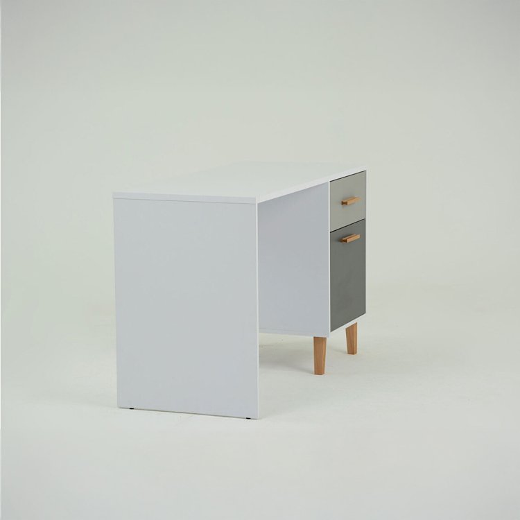 Γραφείο Timmy Λευκό-Γραφίτη-Γκρι 120x53.7x77cm TO-TIMMY1D1S120