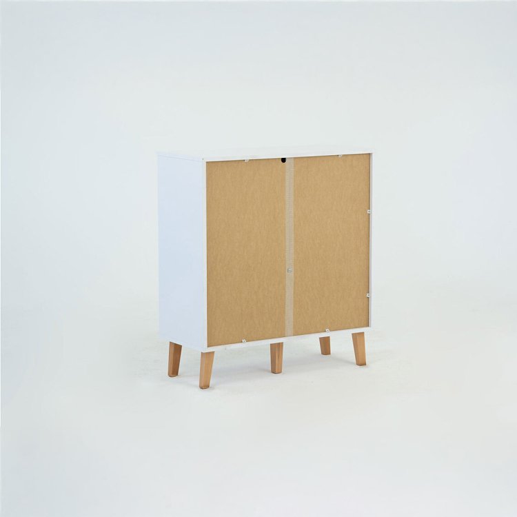 Κομότα Timmy Λευκό-Γραφίτη-Γκρι 84x36x92cm TO-TIMMYCHEST2D1S