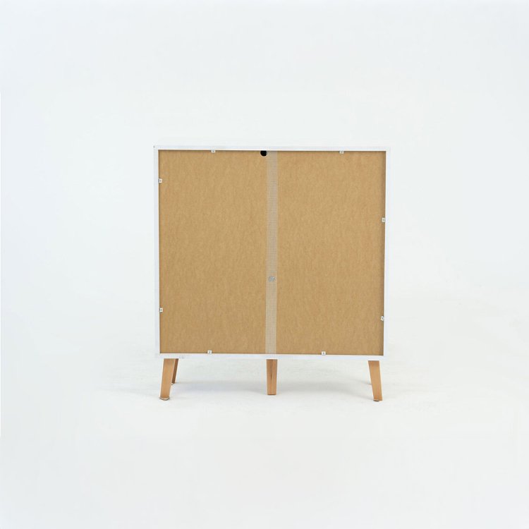 Κομότα Timmy Λευκό-Γραφίτη-Γκρι 84x36x92cm TO-TIMMYCHEST2D1S