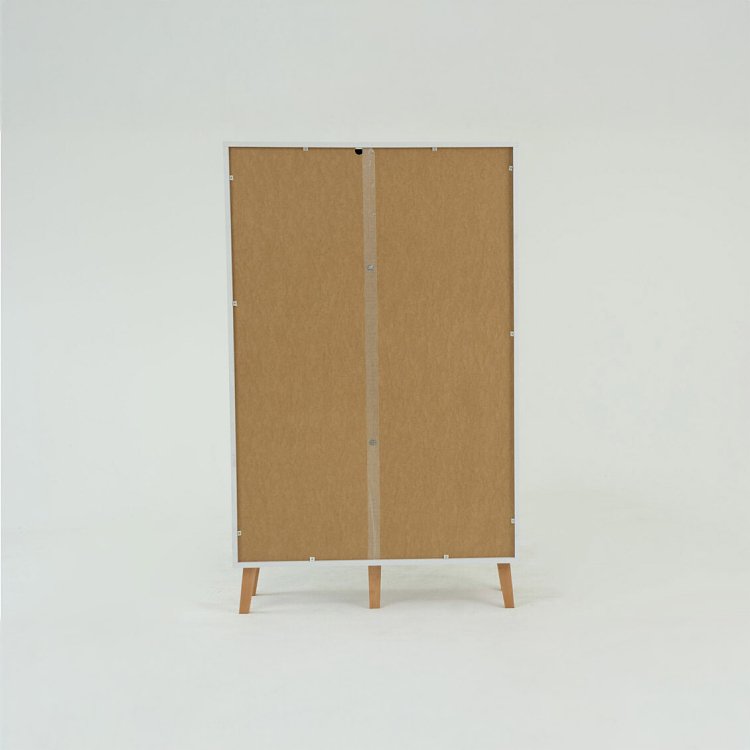 Ραφιέρα Timmy Λευκό-Γραφίτη-Γκρι 90x36x147cm TO-TIMMY1D1K