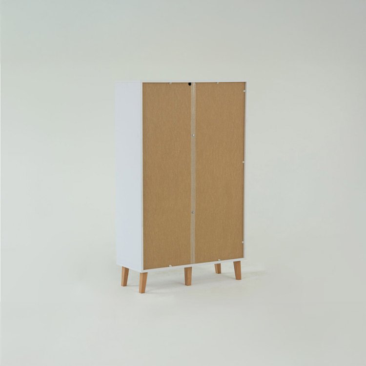 Ραφιέρα Timmy Λευκό-Γραφίτη-Γκρι 90x36x147cm TO-TIMMY1D1K
