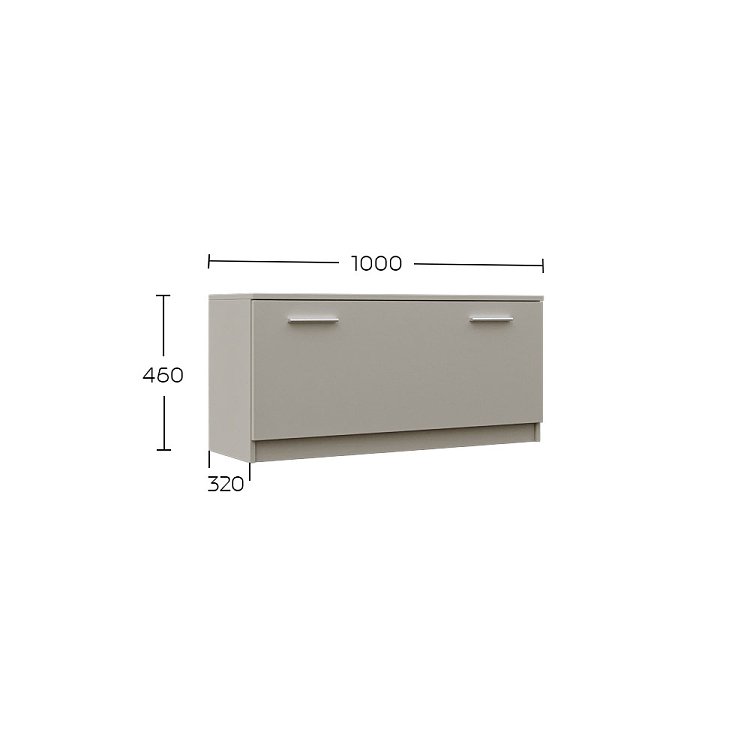 Παπουτσοθήκη Reno Cashmere 100x32x46cm GR-RENOSHOE-2