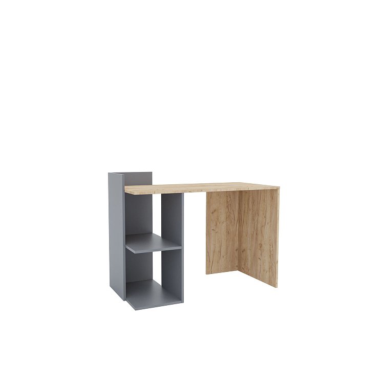 Γραφείο Iris Γραφίτη-Χρυσό Δρυς 112x55x85cm GR-IRIS