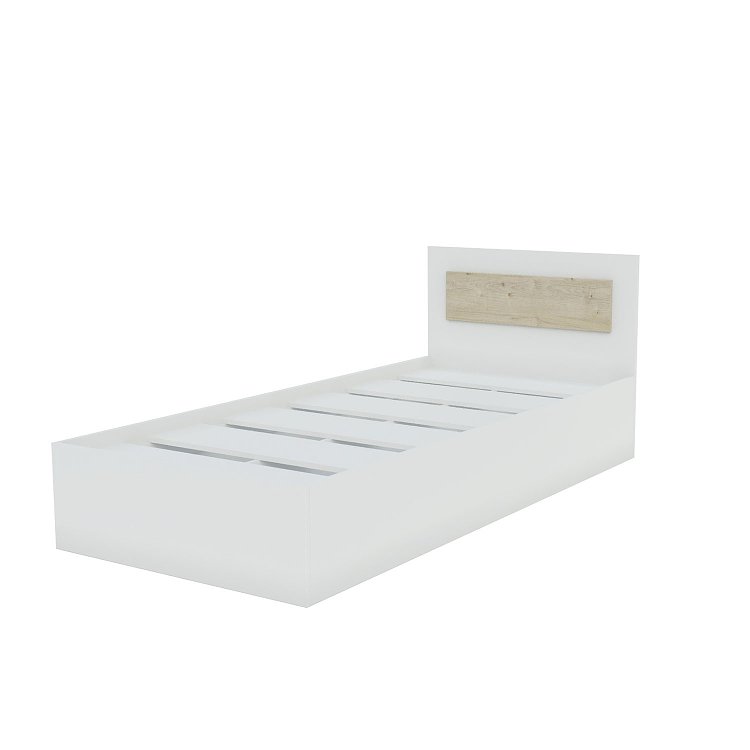 Κρεβάτι Viva Λευκό-Σονόμα 90x200cm GR-VIVABED90-1
