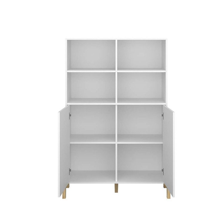 Βιβλιοθήκη Belle Λευκό 102.5x41x152.5cm TO-BELLE2DWHITE