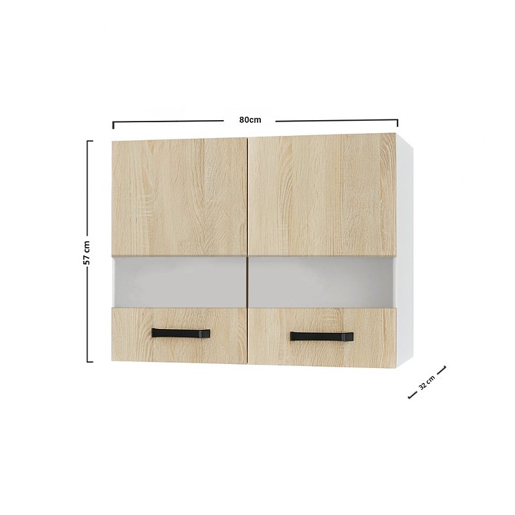 Anita Πάνω Ντουλάπι-Βιτρίνα Σονόμα 80x32x57cm UG8057A01