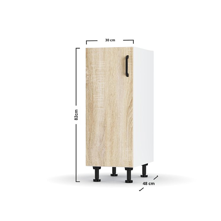 Modest Κάτω Ντουλάπι Σονόμα 30x48x82cm L3082M01