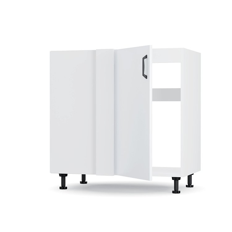 Modest Κάτω Γωνιακό Ντουλάπι Λευκό 100x48x82cm BC80822M02