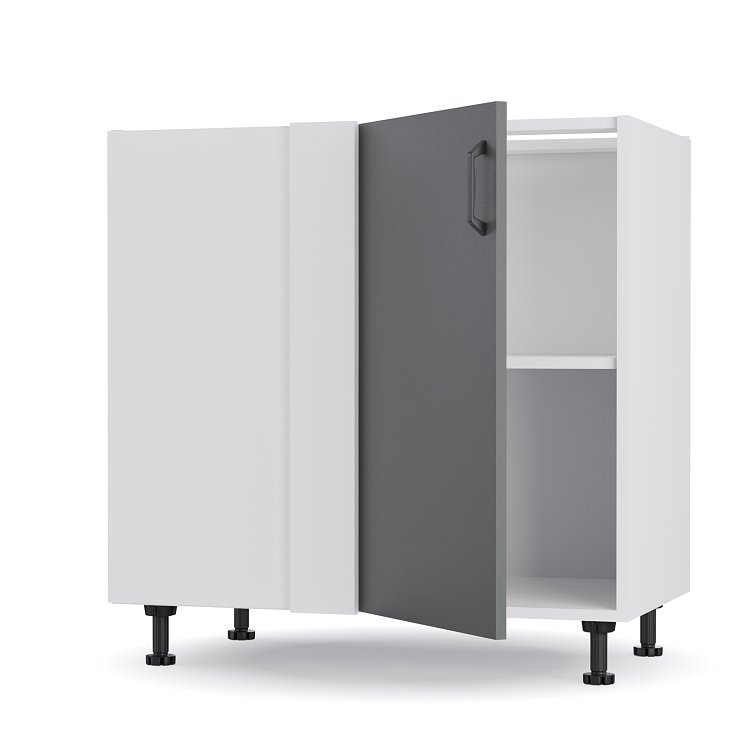 Modest Κάτω Γωνιακό Ντουλάπι Ανθρακί 100x48x82εκ BC80822M03