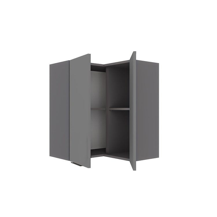 Craft Πάνω Ντουλάπι Γωνιακό Γραφίτης 60-60x30x72cm WG6072C01