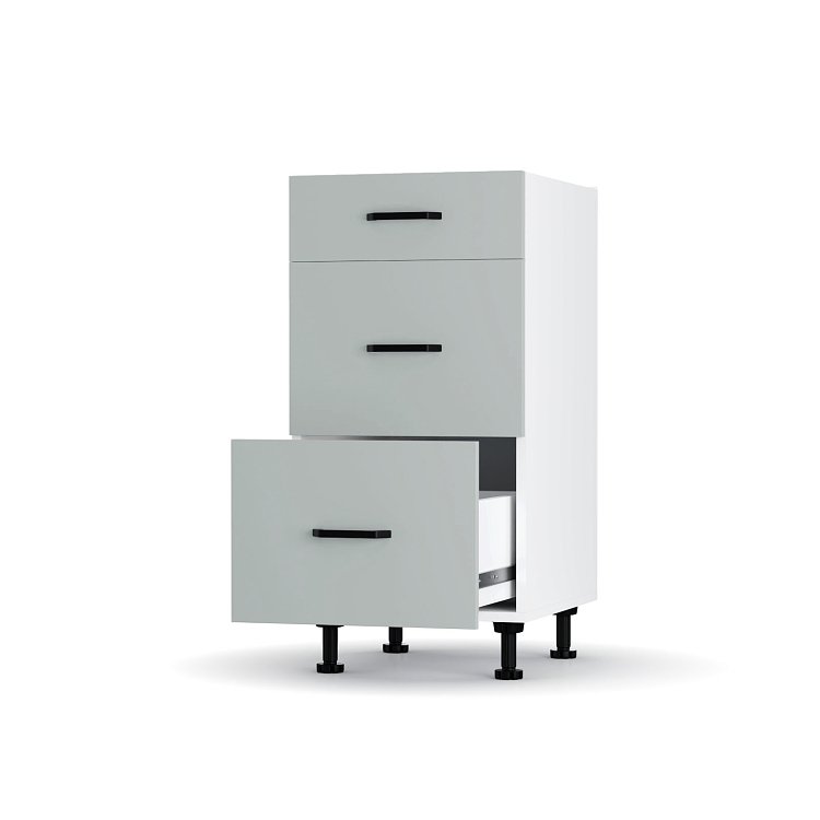 Modest Κάτω Ντουλάπι Συρταριέρα Γκρι  40x48x82 εκ LD1240M05
