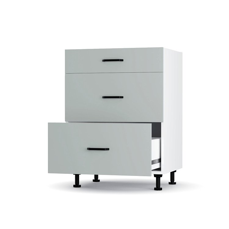 Modest Κάτω Ντουλάπι Συρταριέρα Γκρι  60x48x82εκ LD1260M05
