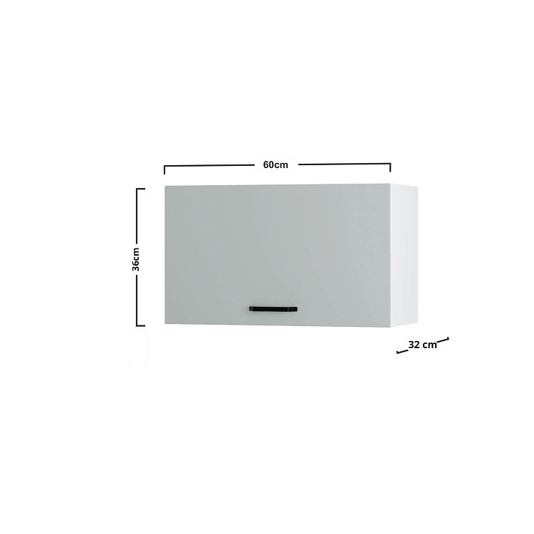 Modest Πάνω Ντουλάπι Απορροφητήρα Γκρι 60x32x36εκ W6036M05