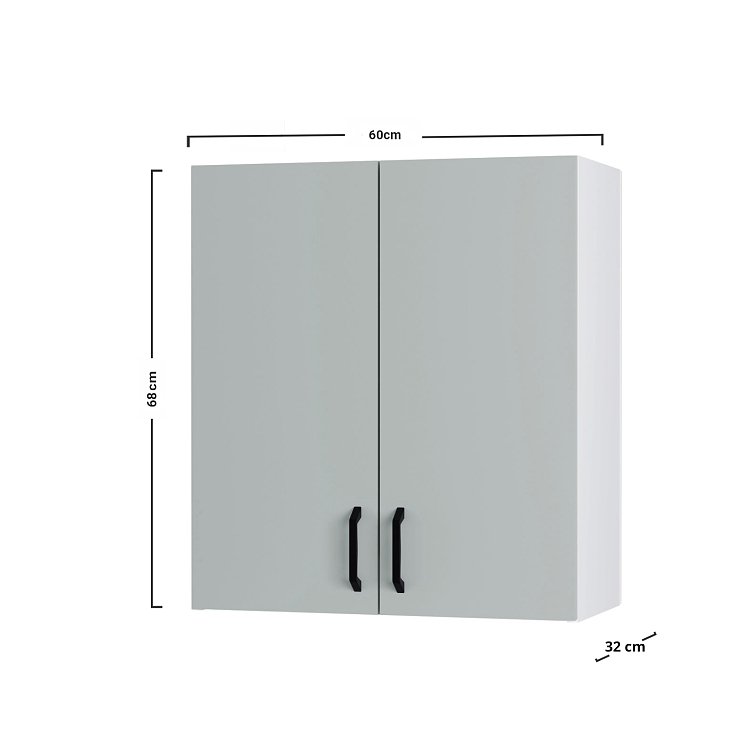 Modest Πάνω Ντουλάπι Απορροφητήρα Γκρι 60x32x68εκ W60682M05
