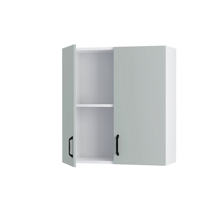 Modest Πάνω Ντουλάπι Γκρι 60x32x72εκ W6072M05