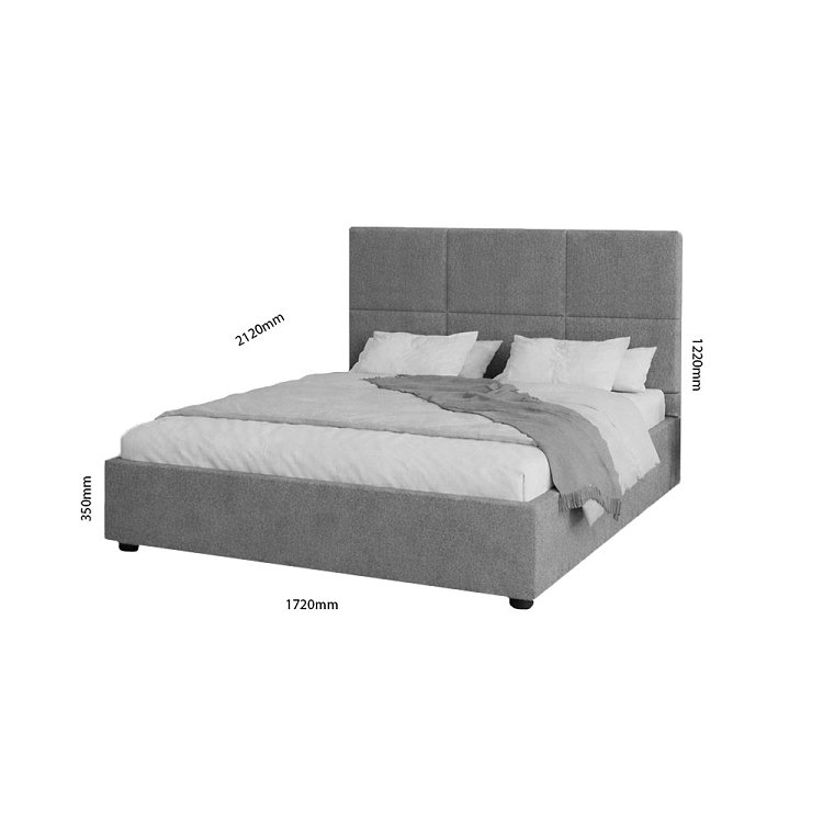 Κρεβάτι Lanotta Γκρι 160x200cm GR-LIAN16-M14