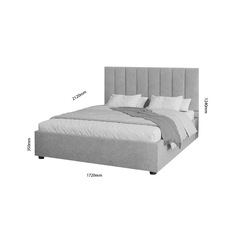 Κρεβάτι Unona Μπεζ 160x200cm GR-UNON16-M01