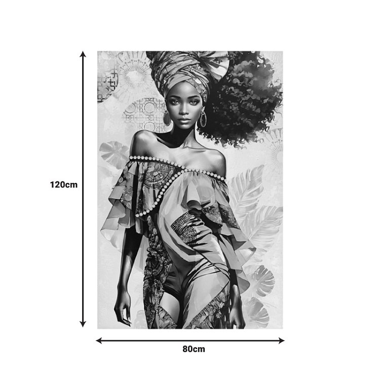 Πίνακας σε καμβά Georgina I 3D Inart 80x3x120εκ 296-000086