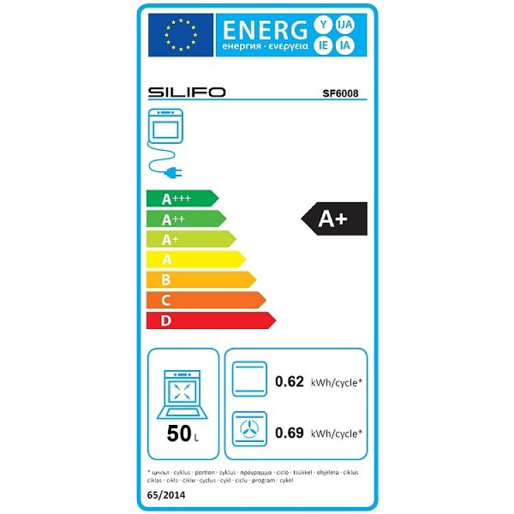 Σετ SILIFO SF6008 & SF6822HV5 & SF6622 Φούρνος, Κεραμική Εστία & Απορροφητήρας 92251