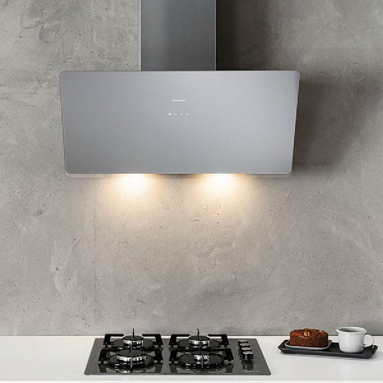 DAVOLINE SHAPE 090 GR Απορροφητήρας Καμινάδα 90cm Γκρι 801003407