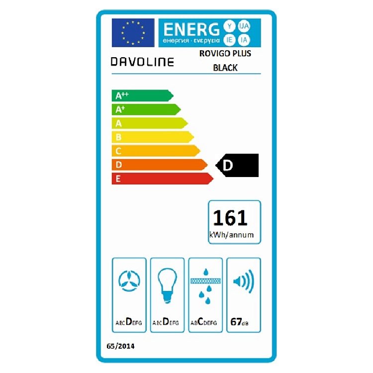 DAVOLINE ROVIGO PLUS BLACK MAT Απορροφητήρας Νησίδα 40cm 801003490