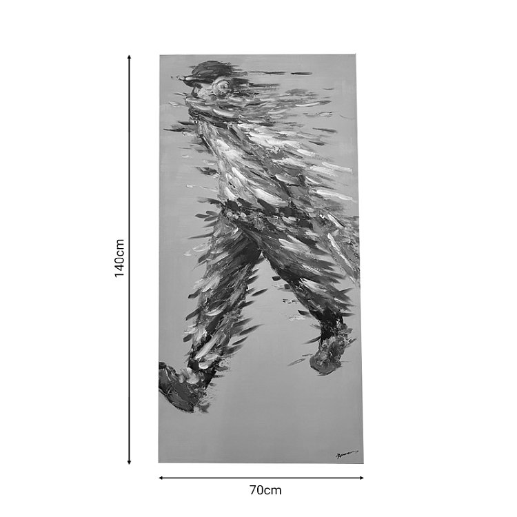 Πίνακας σε καμβά Walking Inart 70x3x140εκ 301-000011