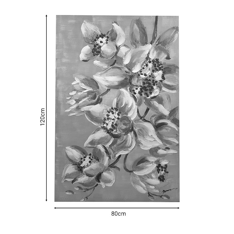 Πίνακας σε καμβά Flourish Inart 80x3x120εκ 301-000013