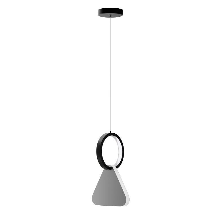 Φωτιστικό Κρεμαστό Symmetric 1C Led 15W 4000K Νίκελ Ματ Φ15x120cm HU-HJ2181-1C