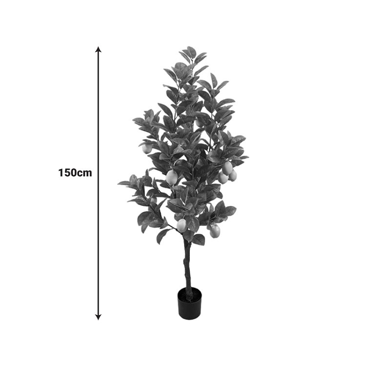 Διακοσμητικό φυτό Lemon tree σε γλάστρα Inart πράσινο pp Υ150εκ 316-000033