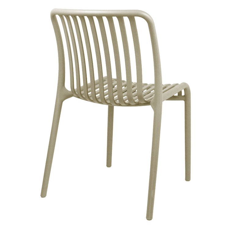 Καρέκλα Zoi pakoworld pp σε απόχρωση cappucino 49x58x80εκ 326-000003