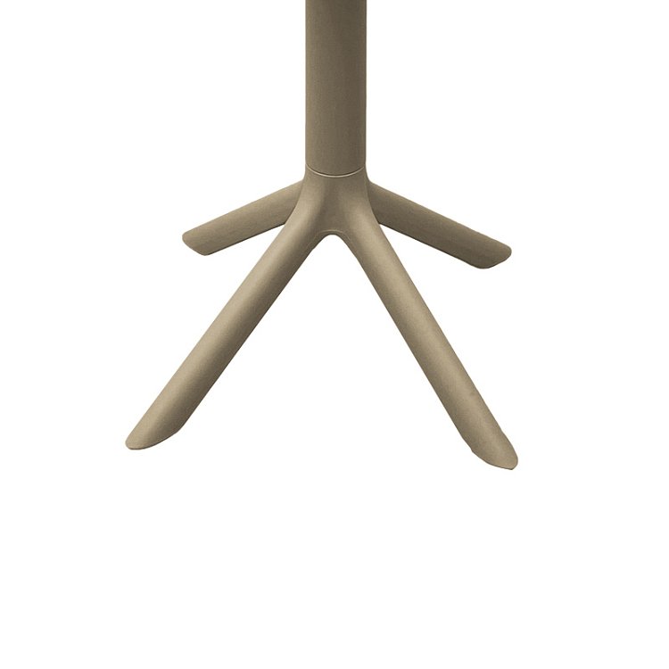 Τραπέζι Merkon pakoworld διάτρητο cappuccino PP Φ60x75εκ 326-000022