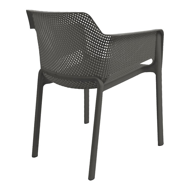 Πολυθρόνα Oviez pakoworld pp σε ανθρακί απόχρωση 59x58x79εκ 326-000027