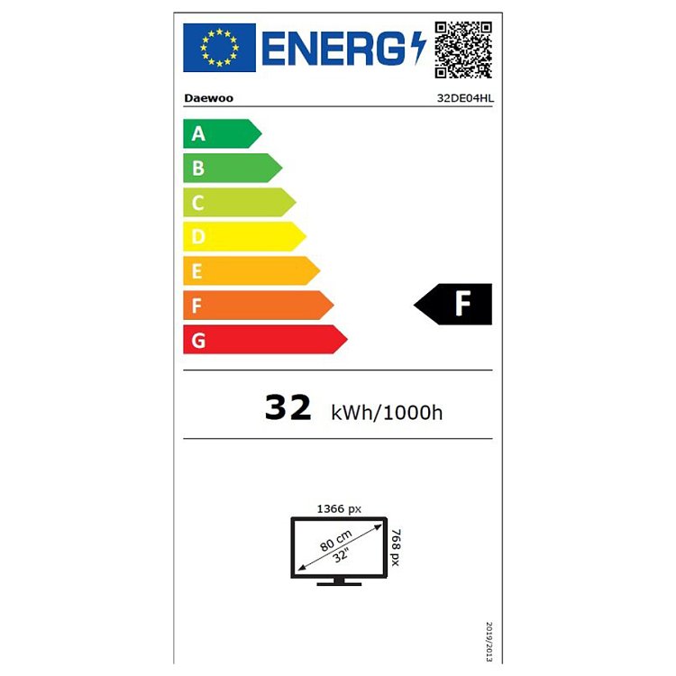 DAEWOO 32DE04HL/2 Τηλεόραση 32" HD Ready LED