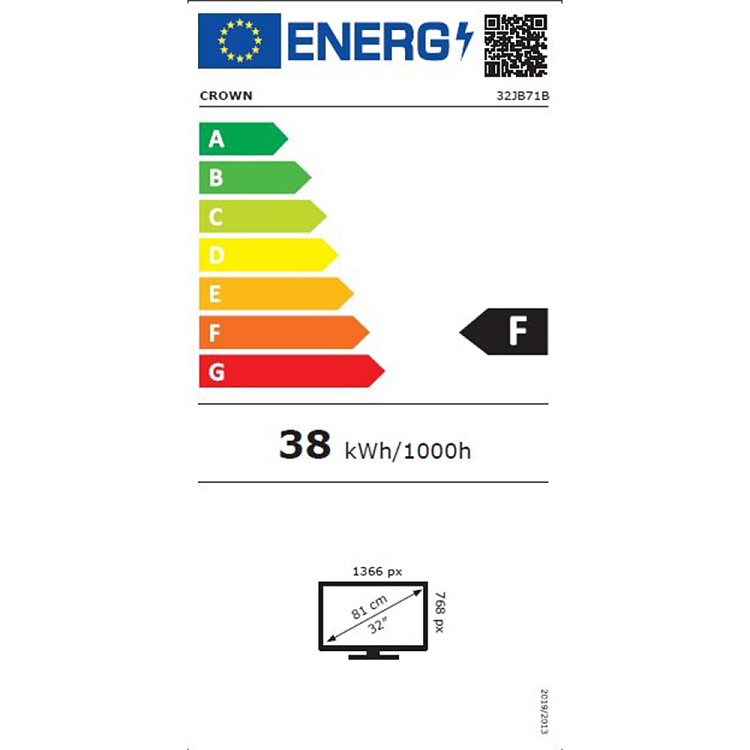 CROWN 32JB71B Τηλεόραση 32" HD LED