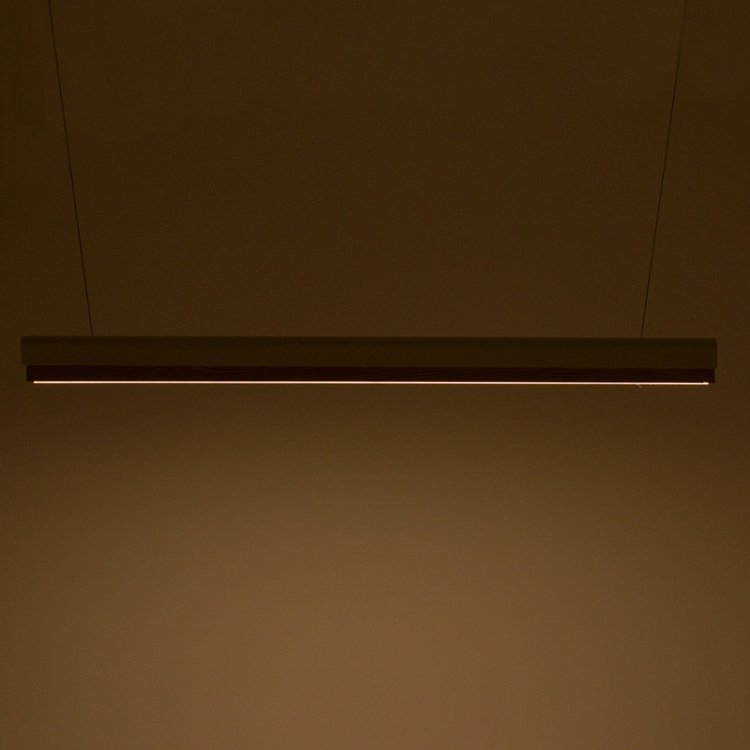 Φωτιστικό οροφής Rafmole pakoworld Led λευκό μέταλλο-ξύλο 120x7.5εκ 342-000060