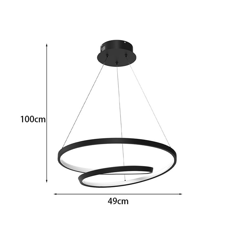 Φωτιστικό οροφής Rexon pakoworld led μέταλλο μαύρο Φ49x12εκ 342-000103