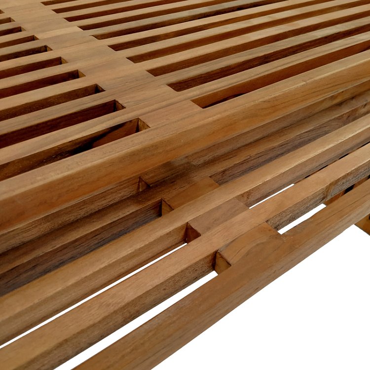 Τραπέζι Tinnie pakoworld σετ 2τεμ teak ξύλο σε φυσική απόχρωση 343-000027