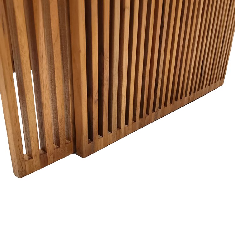 Τραπέζι Tinnie I pakoworld σετ 2τεμ teak ξύλο σε φυσική απόχρωση 343-000028