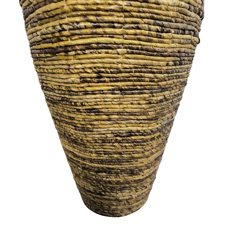 Διακοσμητικό βάζο Lerpon Inart banana rope σε φυσική απόχρωση Φ40x100εκ 343-000097