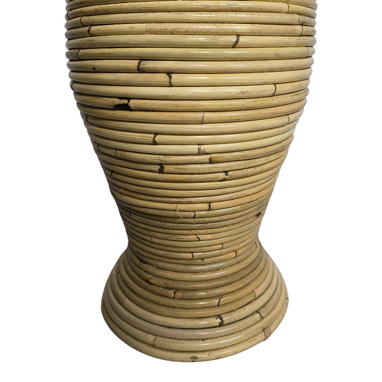 Βάζο Virnia Inart pe rattan σε φυσική απόχρωση Φ40x70εκ 343-000108